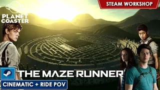 Planet Coaster Ride - The Maze Runner [DARK RIDE - CINEMATIC + POV] (MegaCoaster Workshop)