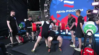 Меркулов Алексей Жим лежа в многослойной экипировке 410 кг св 105,55 кг