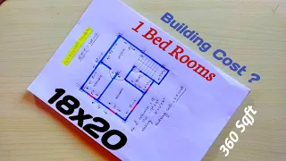 18x20 small Building Plan|duplex house plan|360 sq ft chota makan ka naksha