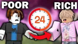 I SPENT 24 HOURS TO GET ____ ROBUX!!! [ROBLOX]