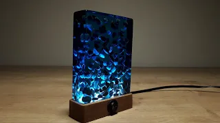 Wonderful Decorative Epoxy Lamp With Pebble Stone