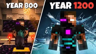 Surviving 1200 Years as ENDERBRINE in Minecraft Hardcore!