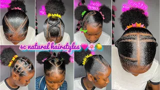 🍏🍋🍡BEST 4c natural HAIRSTYLES + 𝐒𝐥𝐚𝐲𝐞𝐝 edges 🩵 /NEW TRENDY NATURAL hairstyles 🍏🦋