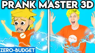 PRANK MASTER 3D WITH ZERO BUDGET! (PRANK MASTER 3D FUNNY APP PARODY BY LANKYBOX!)