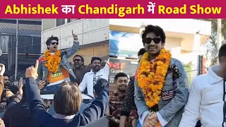 Abhishek Kumar Road Show In Chandigarh After BiggBoss 17 !