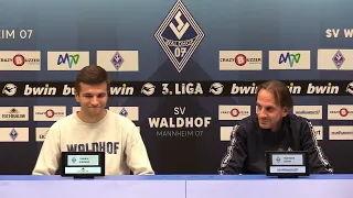 3. Liga | 5. Spieltag | Preußen Münster - SV Waldhof | Pressekonferenz vor dem Spiel