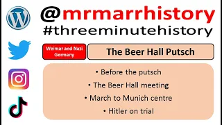 Three Minute History - The Beer Hall Putsch