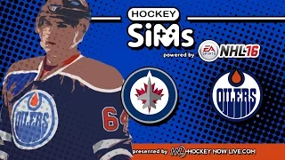 Jets vs Oilers (NHL 16 Hockey Sims)