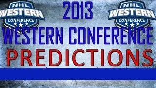 2013 WEST Playoff Predictions.  (NHL 13)