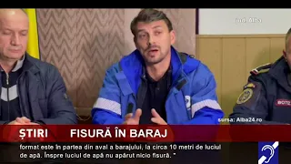 Fisură în barajul de la Tăul Mare