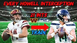 Every Sam Howell INTERCEPTION in the 2023/24 NFL Season! MOST IN THE LEAGUE!!!!!!