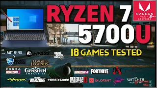 Ryzen 7 5700U Vega 8 Tested in 18 Games - Lenovo Ideapad 3 | Gaming Without gpu