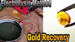 Electrolytic Gold Recovery From Gold Plated Pins | Electrolysis Method Gold Recovery |