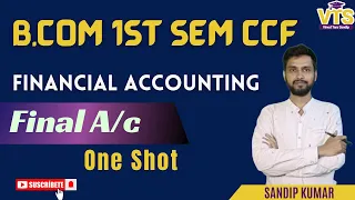 Financial Accounting - Final A/c - One Shot #vtsclasses