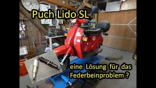 Puch Lido SL  Teil 4 | Umbau auf Speedfight-Federbein vorne | Die Lösung für das Stoßdämpferproblem?