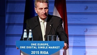 Digital Assembly. Günther Oettinger, Commissioner for Digital Economy and Society, 18 June