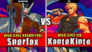 GGST | Snorlax (Nagoriyuki) VS KantoKinte (Sin) | Guilty Gear Strive High level gameplay