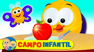 El patito que quiere manzana y la mariposa traviesa - Diversión para niños | Campo Infantil