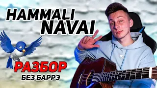 РАЗБОР на гитаре Птичка - Hammali Navai (БЕЗ баррэ)