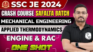 SSC JE 2024 | Applied Thermodynamics || Engine & RAC || One SHOT | Mechanical Engineering