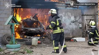 селище Олексієво-Дружківка: врятували гусака від вогню та ліквідували пожежу господарчої споруди
