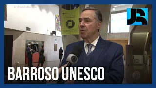 Na Unesco, Barroso defende regulação de plataformas digitais sem ferir a liberdade de expressão