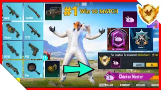 #1 Win 10 MATCH Chicken Expert ka Title Kaise le BGMI MAIN 10 Match Platinum Tier is Chicken Master😍