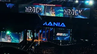 The Rock New Entrance WRESTLEMANIA XL Live Crowd View