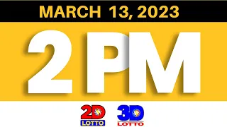 2 PM Lotto Result  March 13, 2023 Today (Swertres Ez2 )