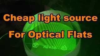 Very cheap unique wavelength light for using with Optical Flats... Using a 532nm. 50mw LED laser