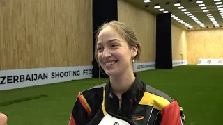 Interview Anna JANSSEN Gold Medal 50m Rifle 3 Positions Women - ISSF WORLD CUP 2024