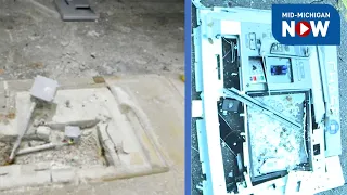 ATM theft attempts; ATM pulled out of foundation in theft attempt