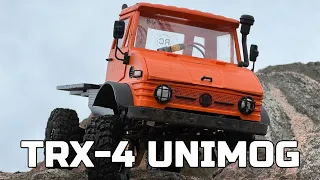 Custom Traxxas TRX-4 Unimog maiden run