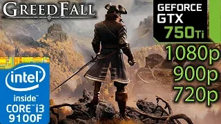 GreedFall - GTX 750 ti - 1080p - 900p - 720p - i3 9100f - Gameplay Benchmark PC