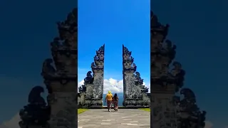 Pura Luhur Lempuyang,Famous for its “reflection”, view of Mount Agung, 🗻🗻🗻🗻 🚪🚪🚪☁☁☁ #indonesia #bali