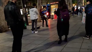 Tbilisi in the evening, street music, Georgia 2023