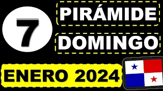 Pirámide de la Suerte Lotería de Panamá Para el Domingo 7 de Enero 2024 Decenas de Suerte Para Hoy