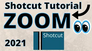 Zooming in and out with Shotcut