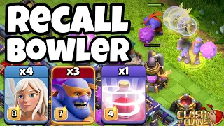 Recall Super Bowler Attack Strategy 2023!! Best Th15 Attack Strategy in Clash of Clans