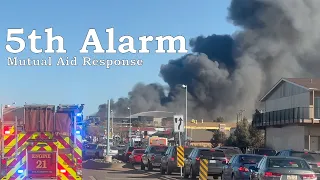 Arrival Videos - Fully Involved Outbuilding and 5th Alarm Mutual Aid Fire