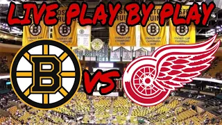 Boston Bruins vs Detroit Red Wings Live Play By Play And Reactions #NHLBruins #BruinsvsRedWings #NHL