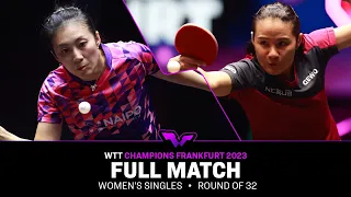 FULL MATCH | Xiaoxin YANG vs Ying HAN | WS R32 | #WTTFrankfurt 2023