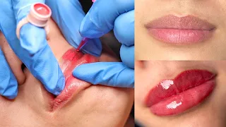 Getting A Lip Blush Tattoo - Full Process & Healed Results 👄