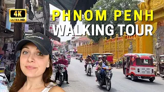 PHNOM PENH | CAMBODIA | CAPITAL CITY TOUR | VIRTUAL WALKING | WALKING TOUR | ORIGIGINAL SOUNDS | 4K