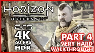 HORIZON FORBIDDEN WEST [4K 60FPS PS5 HDR] Walkthrough Part 4 [VERY HARD] To the Brink -No Commentary