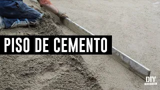 Cómo hacer un PISO FIRME DE CONCRETO de 5cm de espesor con concreto premezclado | MEJORA TU CASA DIY