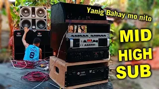 Paano PALAKASIN ang SOUND SYSTEM gamit ang Mixer,Crossover at 3 Amplifier "How to Loud Sound System?