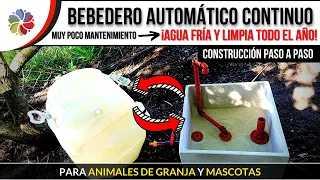 💧 Como hacer un BEBEDERO AUTOMÁTICO para GALLINAS o ANIMALES 💧 ¡AGUA FRÍA y LIMPIA TODO EL AÑO!