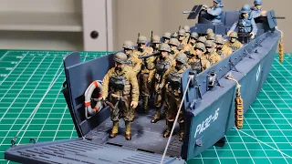 Landing Craft Vehicle Personnel (LCVP) with Infantry (Italeri 1/35) Model Build