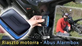 riasztó motorra - Abus Alarmbox bemutató és felszerelés